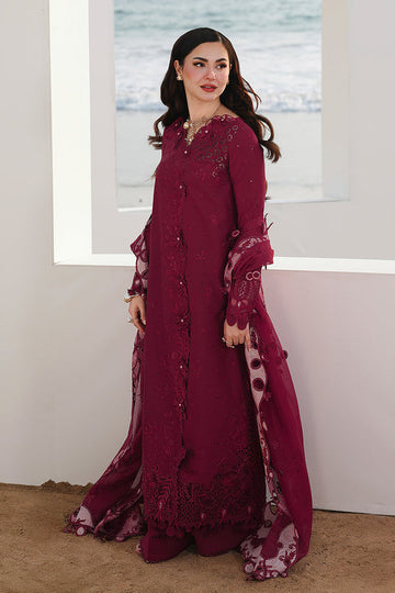 Embroidered Lawn 3 Piece Unstitched With Organza Embroidered Dupatta-5219