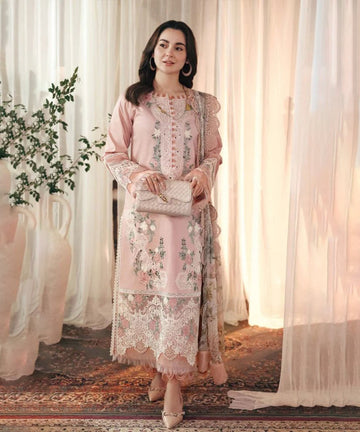 Embroidered Lawn 3 Piece Unstitched Shirt with Digital Printed Jacquard Dupatta- 5036