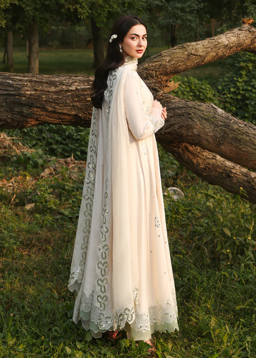 Embroidered Lawn 3 Piece Unstitched With Khadi Net Embroidered Dupatta-5249