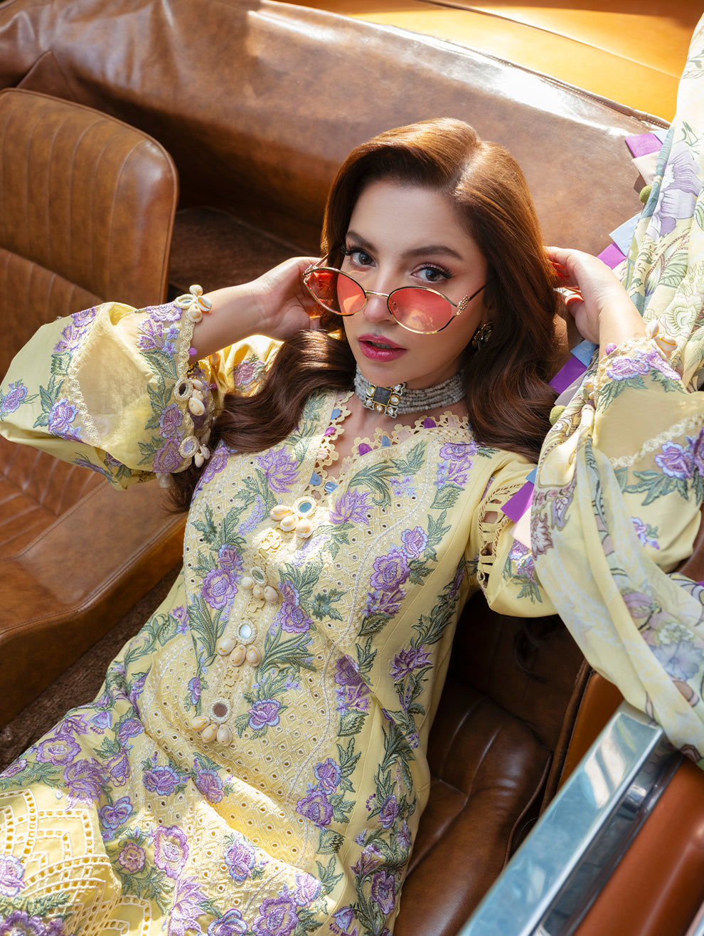 Embroidered Lawn 3 Piece Unstitched With Digital Printed Jacquard Dupatta-5239