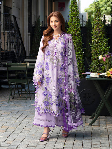 Embroidered Lawn 3 Piece Unstitched With Digital Printed Jacquard Dupatta-5246