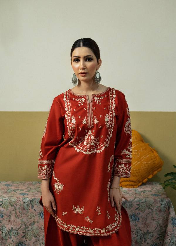 Unstitched 2-Piece Lawn Suit Embroidered Suit-5254