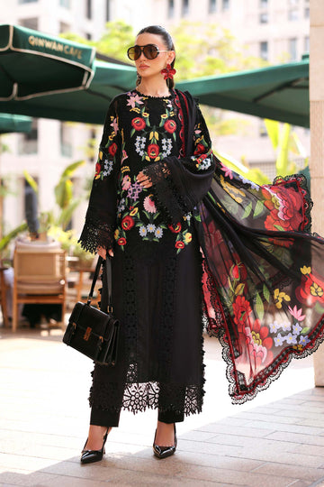Embroidered Lawn 3 Piece Unstitched With Digital Printed Jacquard Dupatta-5303
