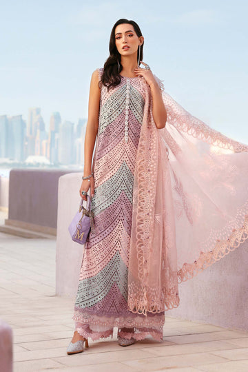 Embroidered Lawn 3 Piece Unstitched With Silk Embroidered Dupatta-5296