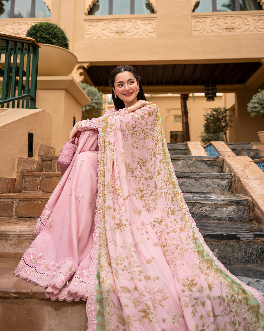Embroidered Lawn 3 Piece Unstitched Shirt With Chiffon Printed Dupatta-5260