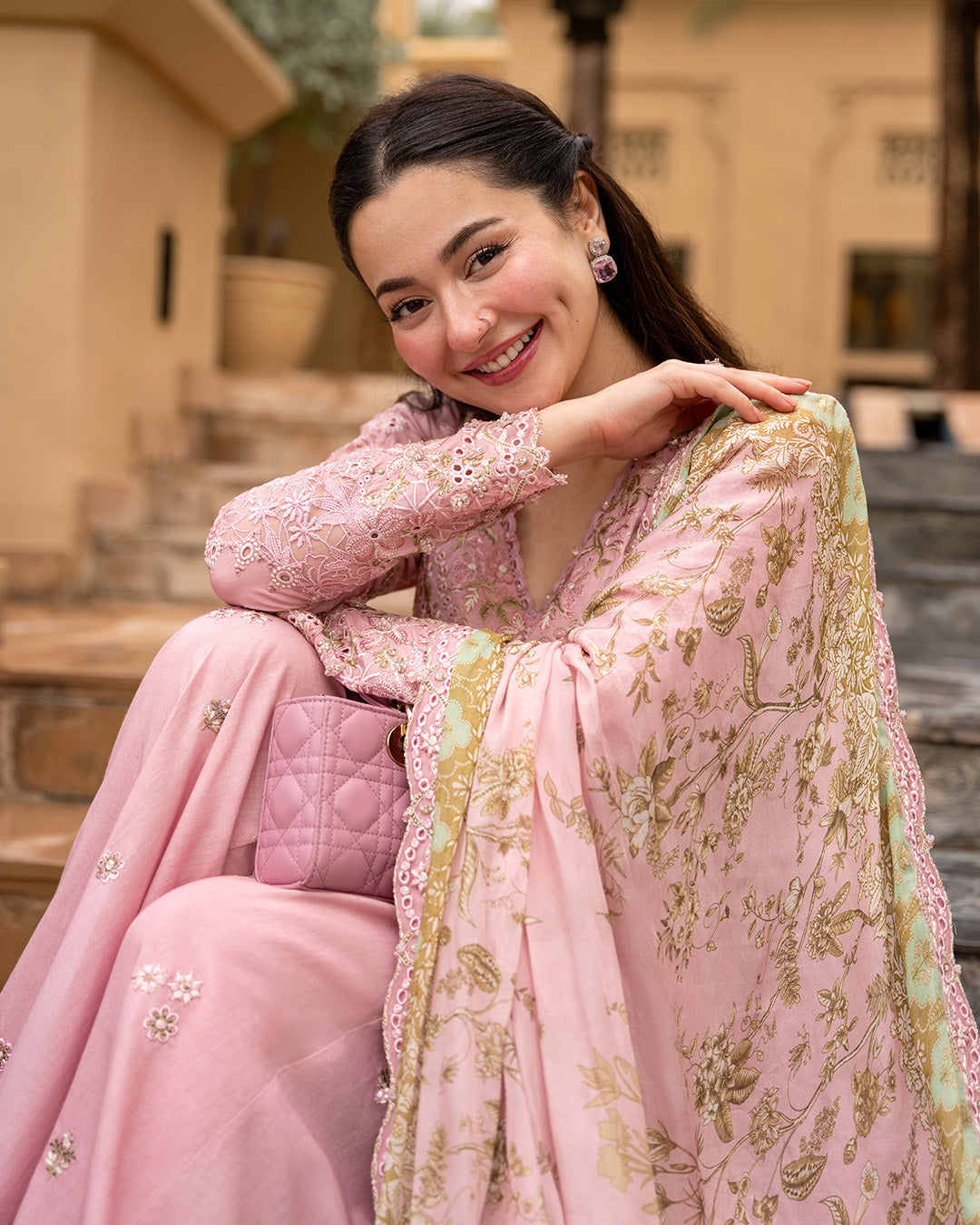 Embroidered Lawn 3 Piece Unstitched Shirt With Chiffon Printed Dupatta-5260