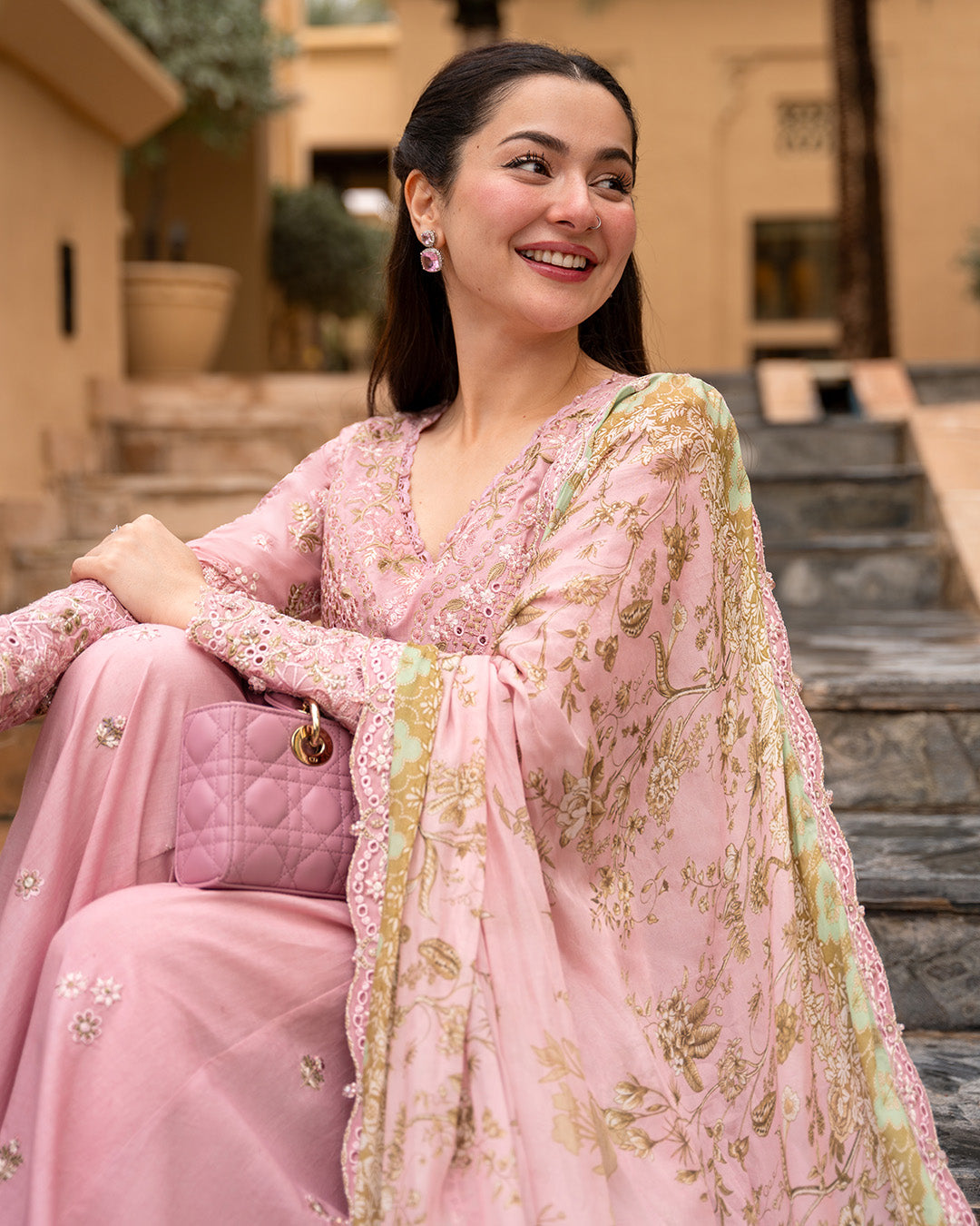 Embroidered Lawn 3 Piece Unstitched Shirt With Chiffon Printed Dupatta-5260