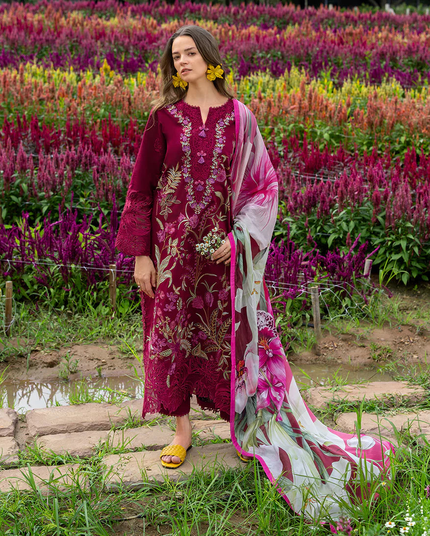 Luxury Lawn Embroidered 3 Piece Suit - Factory Direct Stock