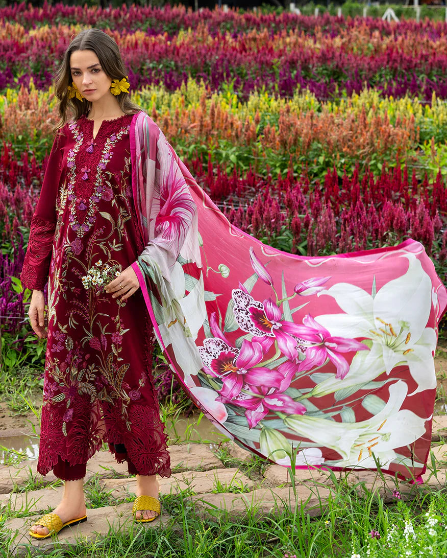 Luxury Lawn Embroidered 3 Piece Suit - Factory Direct Stock