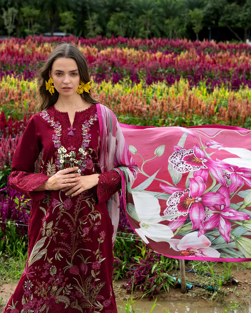 Luxury Lawn Embroidered 3 Piece Suit - Factory Direct Stock