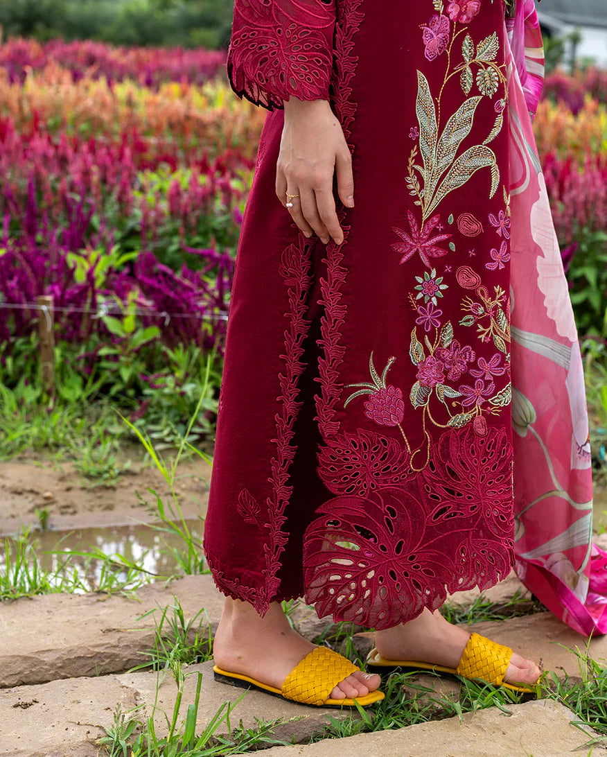 Luxury Lawn Embroidered 3 Piece Suit - Factory Direct Stock