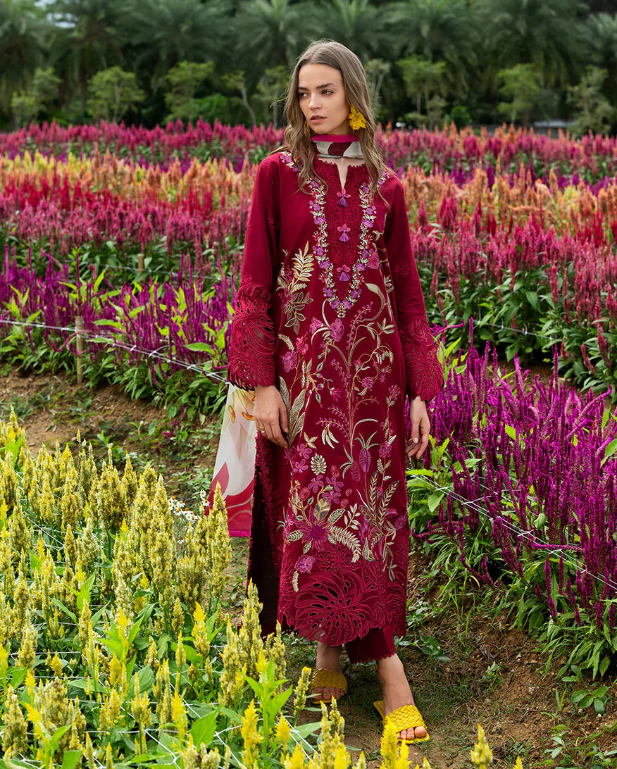 Luxury Lawn Embroidered 3 Piece Suit - Factory Direct Stock