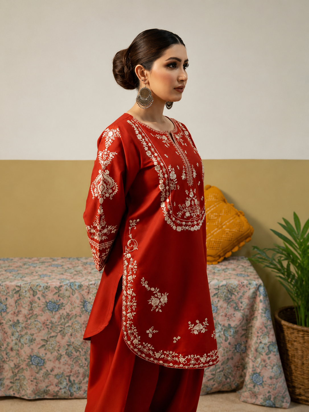 Unstitched 2-Piece Lawn Suit Embroidered Suit-5254