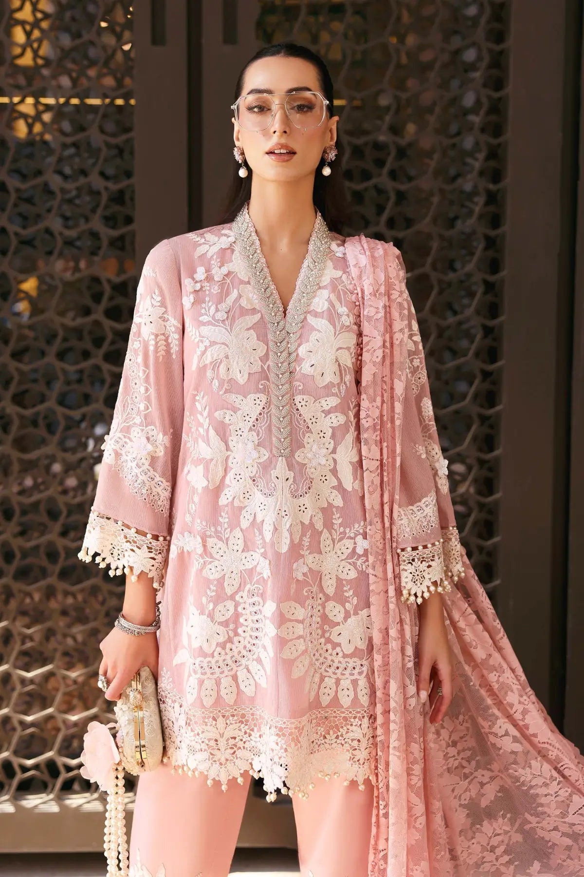 Embroidered Lawn 3 Piece Unstitched Shirt With Chiffon Digital Printed Dupatta - 5277