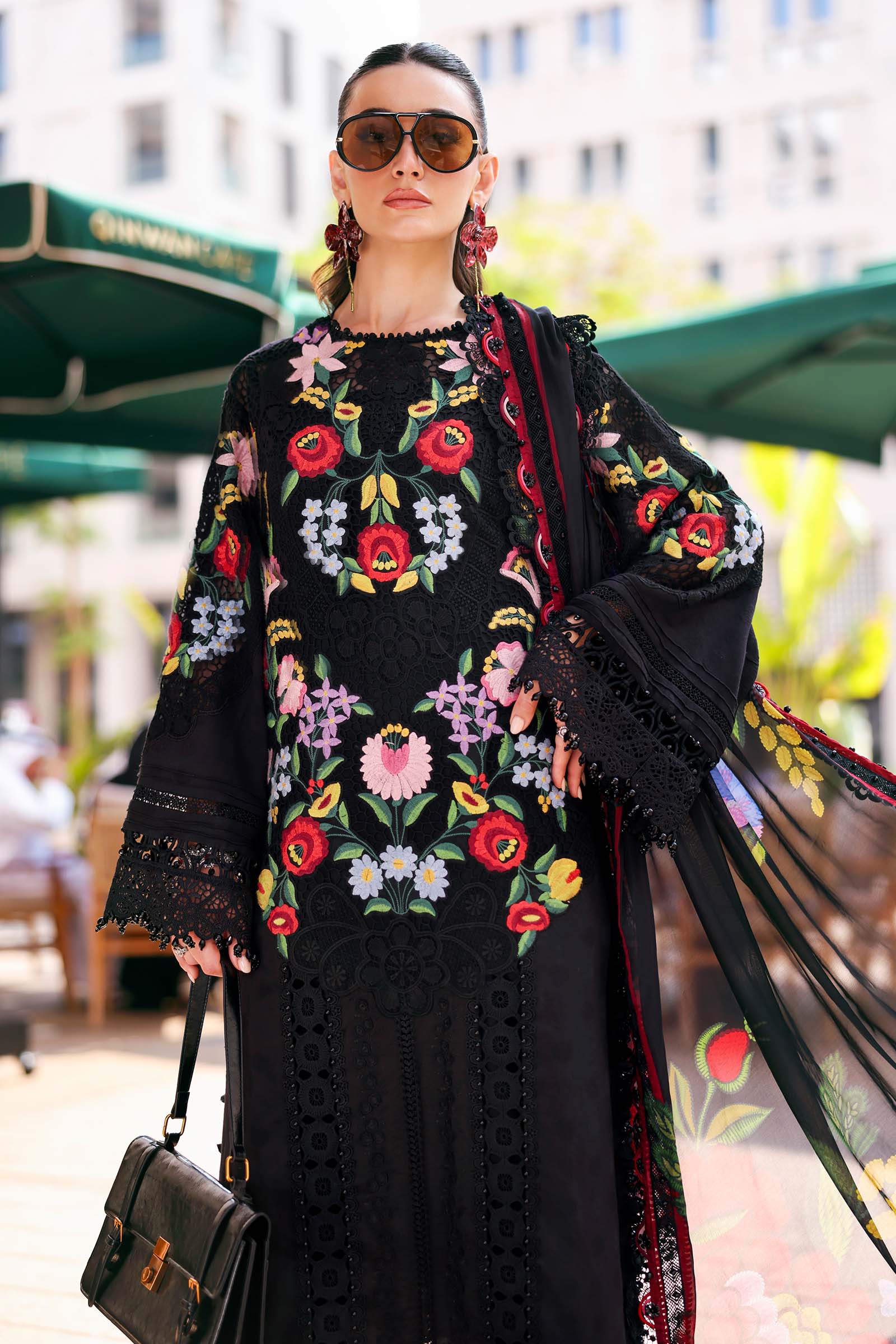 Embroidered Lawn 3 Piece Unstitched With Digital Printed Jacquard Dupatta-5303
