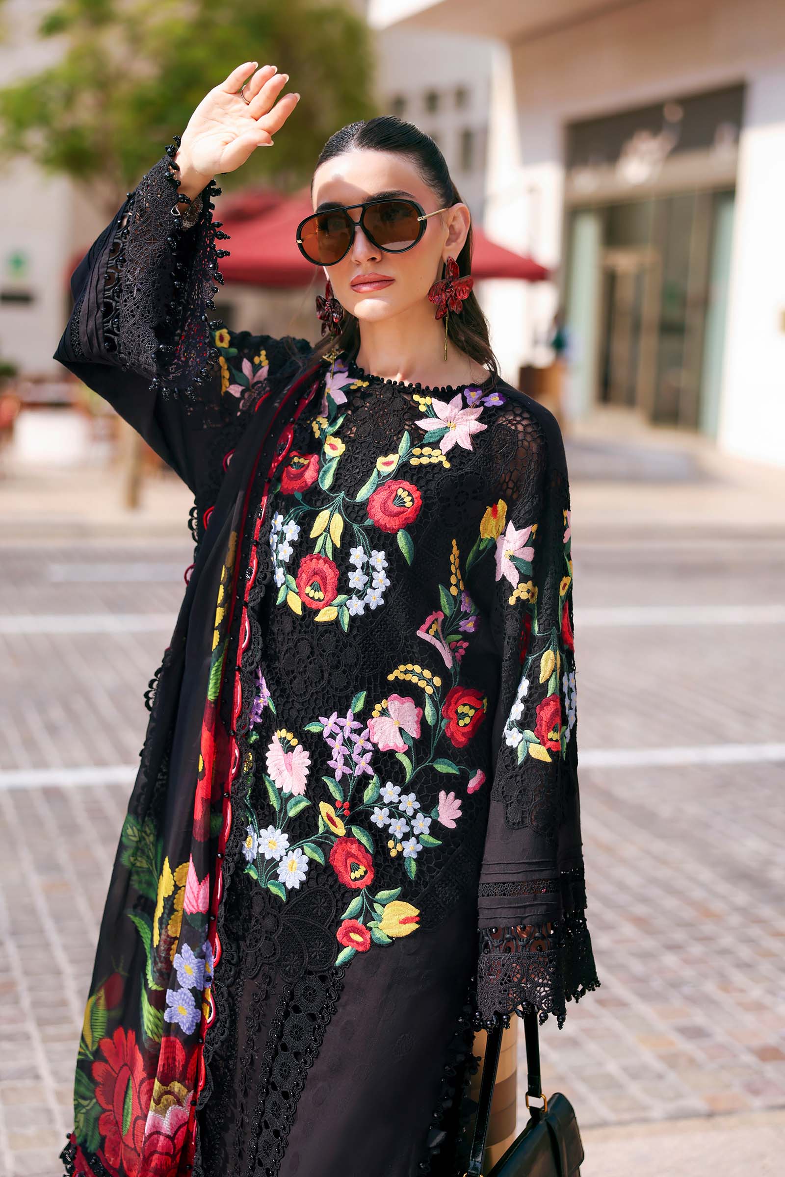 Embroidered Lawn 3 Piece Unstitched With Digital Printed Jacquard Dupatta-5303