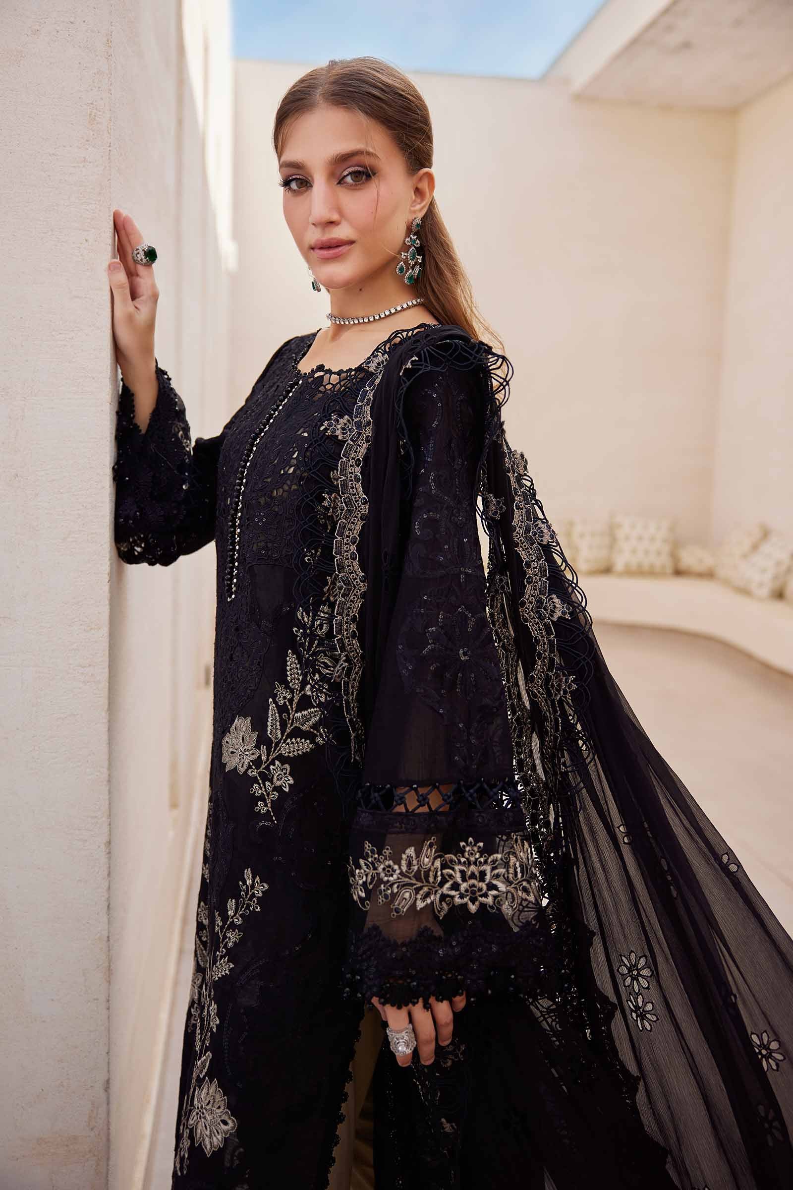Embroidered Lawn 3 Piece Unstitched Shirt With Khadi Net Embroidered Dupatta-5314