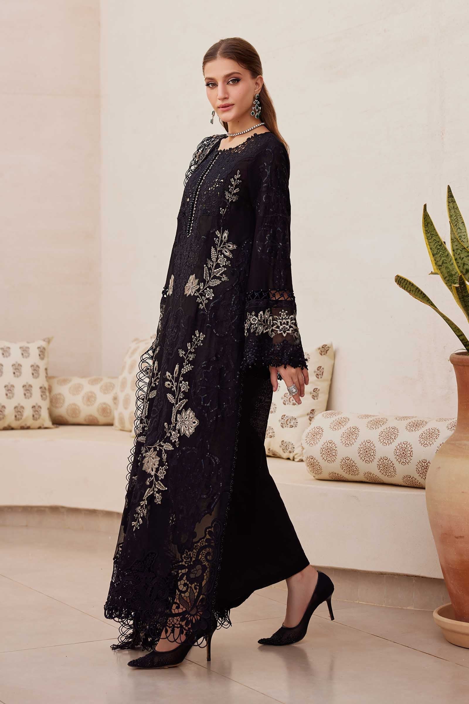 Embroidered Lawn 3 Piece Unstitched Shirt With Khadi Net Embroidered Dupatta-5314