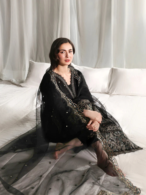 Embroidered Lawn 3 Piece Unstitched With Organza Embroidered Dupatta-5299