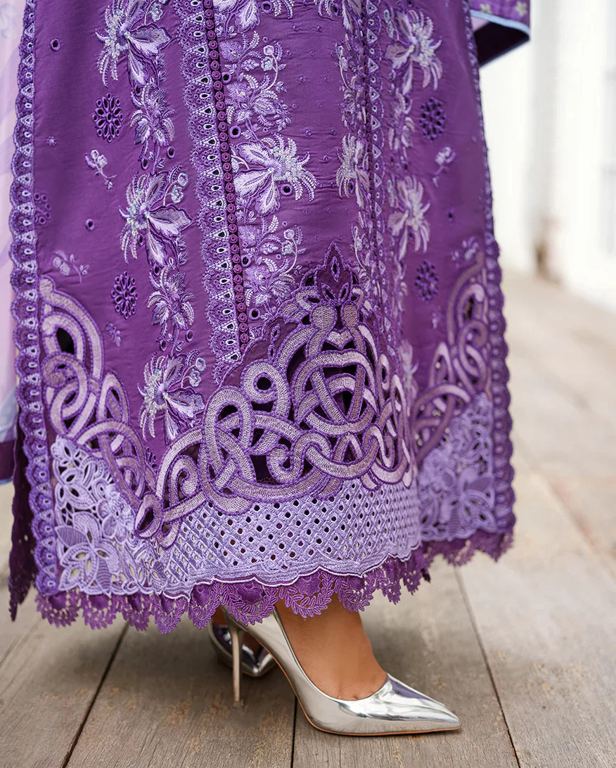 Luxury Lawn Embroidered 3 Piece Suit - Lovers Lane