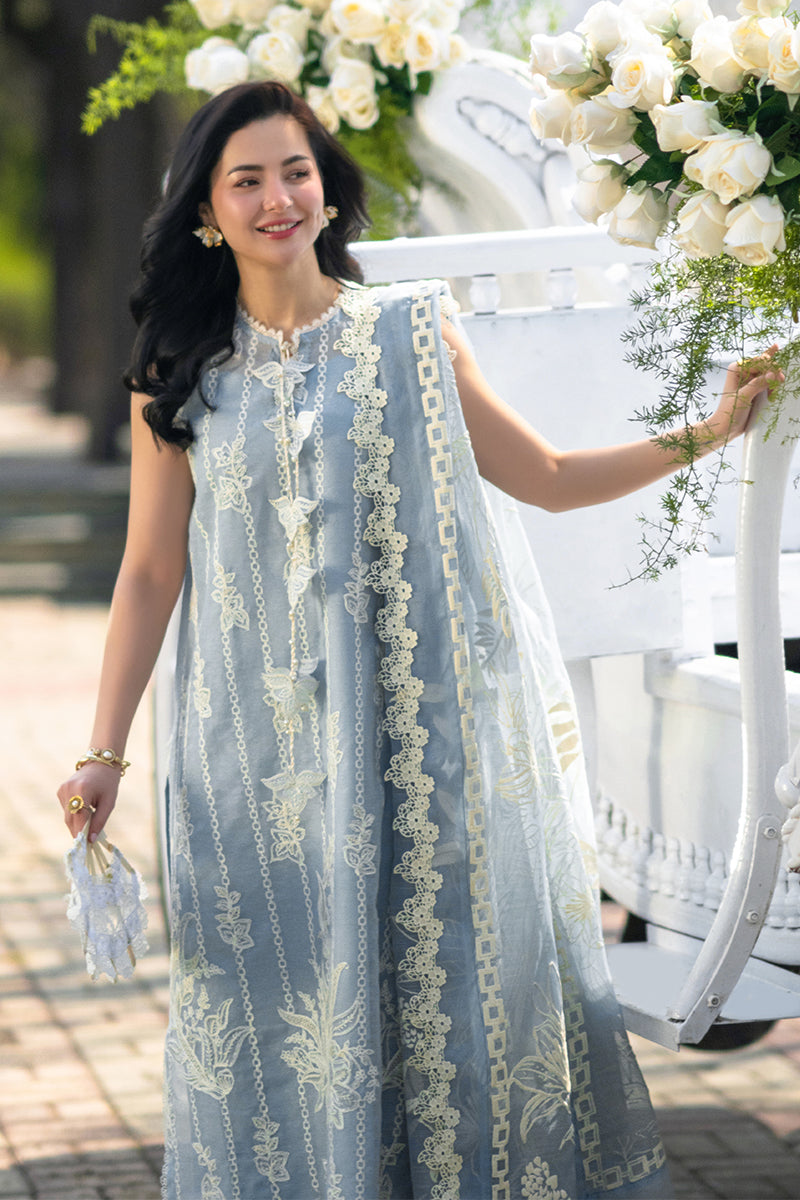 Embroidered Lawn 3 Piece Unstitched With Digital Printed Jacquard Dupatta-5309