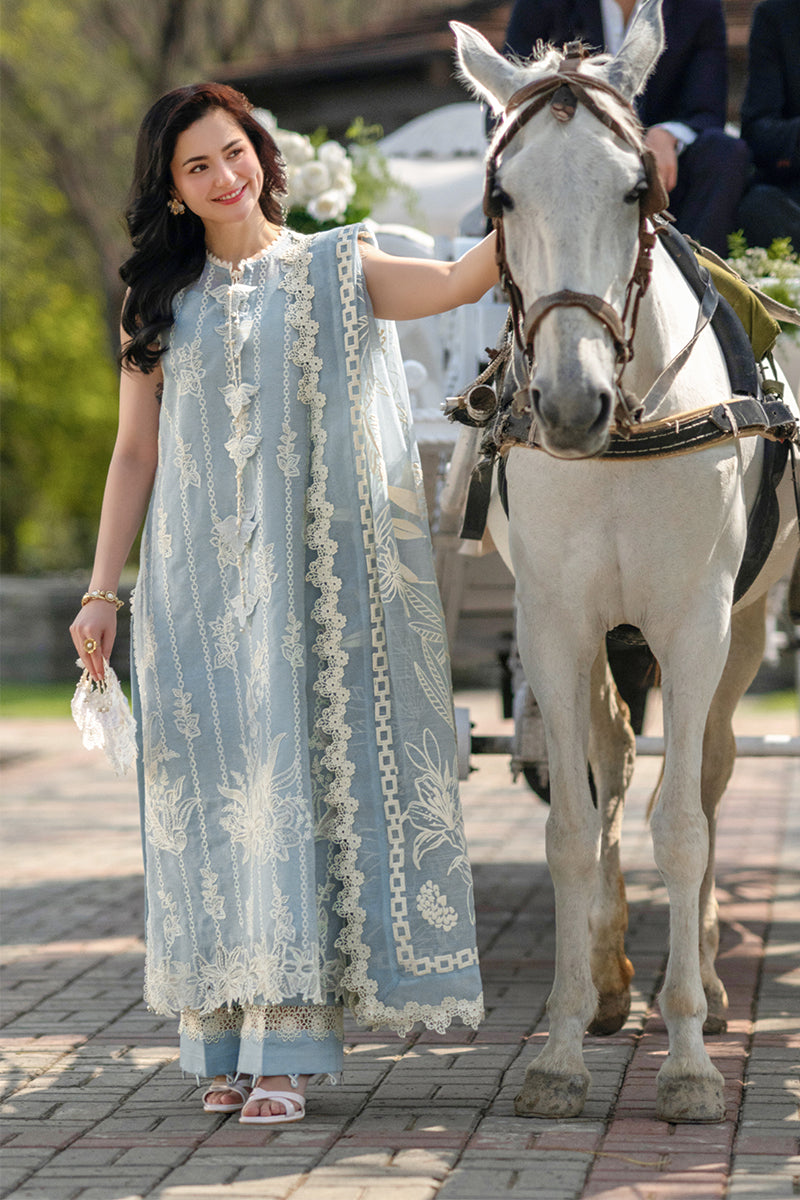 Embroidered Lawn 3 Piece Unstitched With Digital Printed Jacquard Dupatta-5309