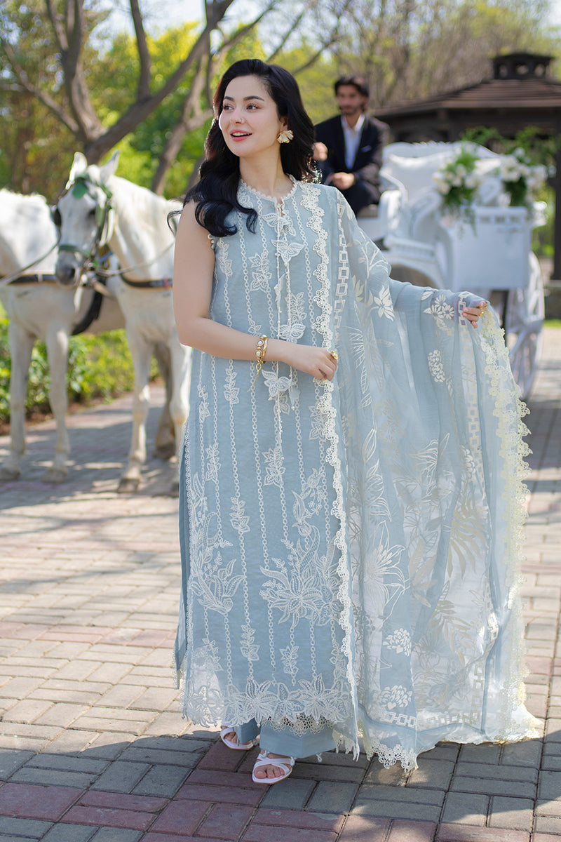 Embroidered Lawn 3 Piece Unstitched With Digital Printed Jacquard Dupatta-5309