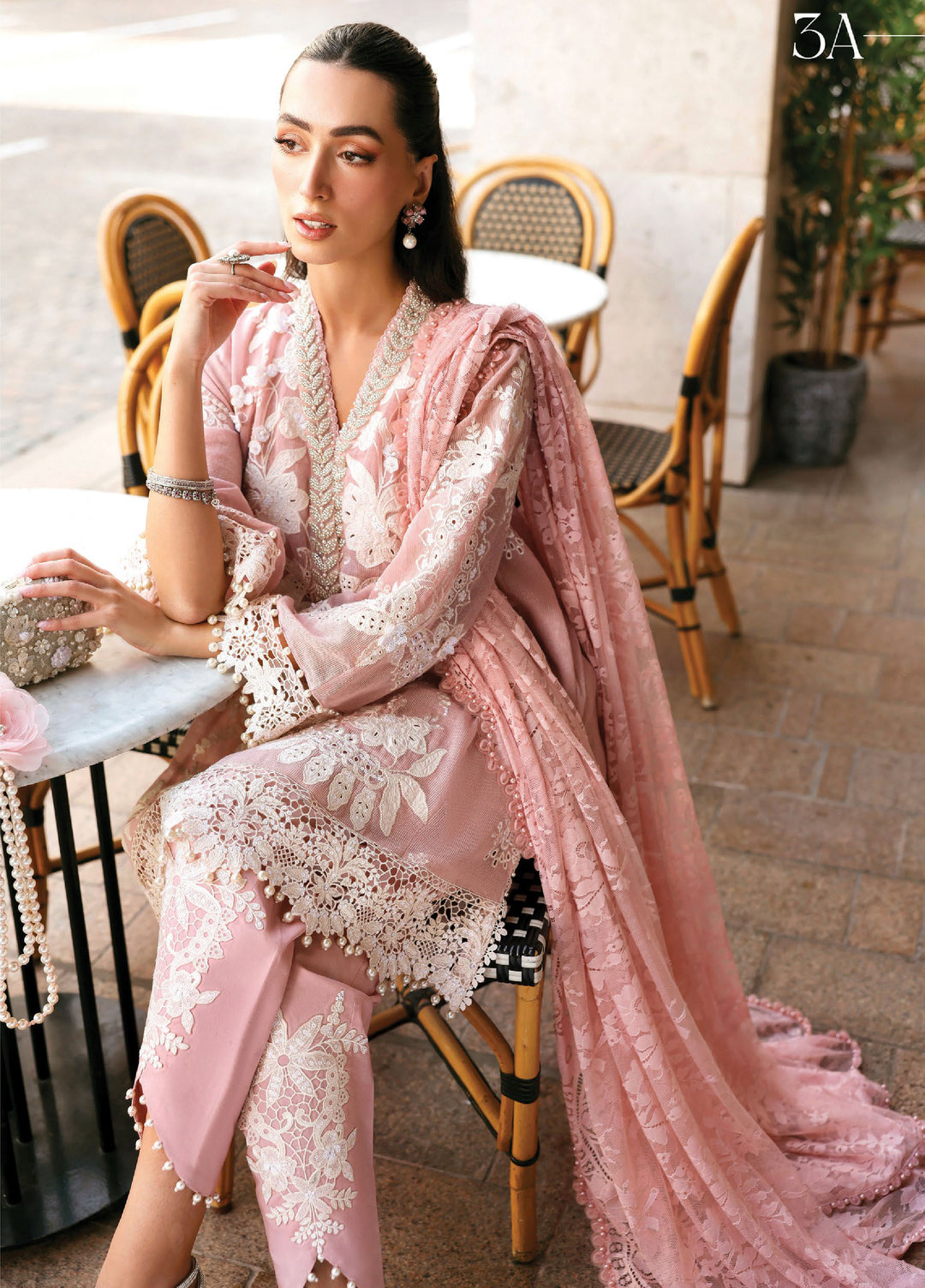 Embroidered Lawn 3 Piece Unstitched Shirt With Chiffon Digital Printed Dupatta - 5277