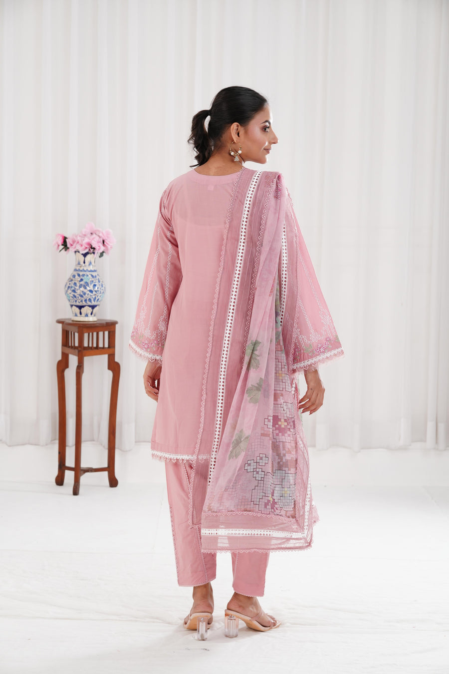 Embroidered Lawn 3 Piece Unstitched With Digital Printed Jacquard Dupatta-5159
