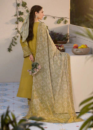 Embroidered Lawn 3 Piece Unstitched Shirt with Digital Printed Jacquard Dupatta - 1324