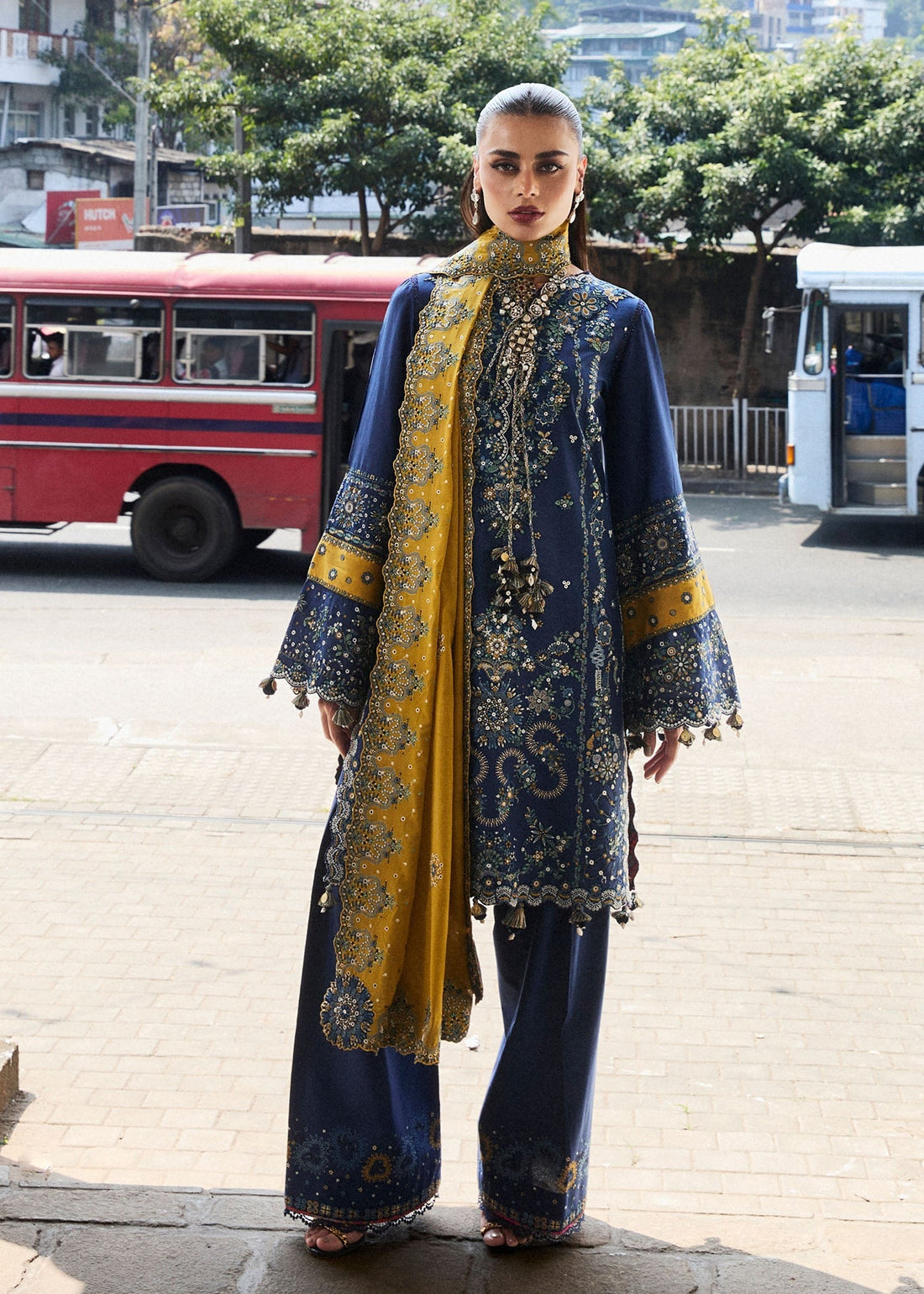 Luxury Lawn Embroidered 3 Piece Suit - Factory Direct Stock