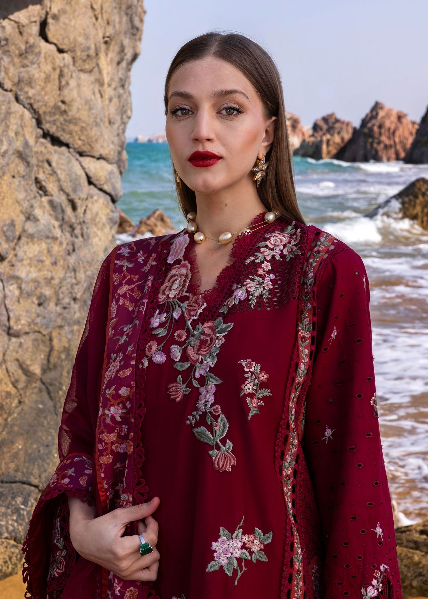 Luxury Lawn Embroidered 3 Piece Suit - Factory Direct Stock