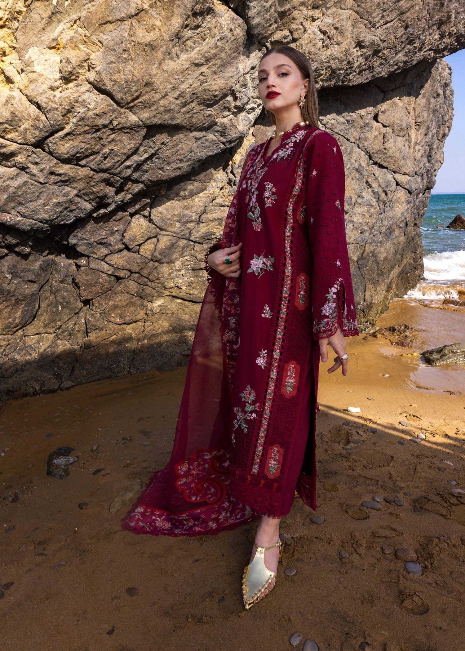 Luxury Lawn Embroidered 3 Piece Suit - Factory Direct Stock
