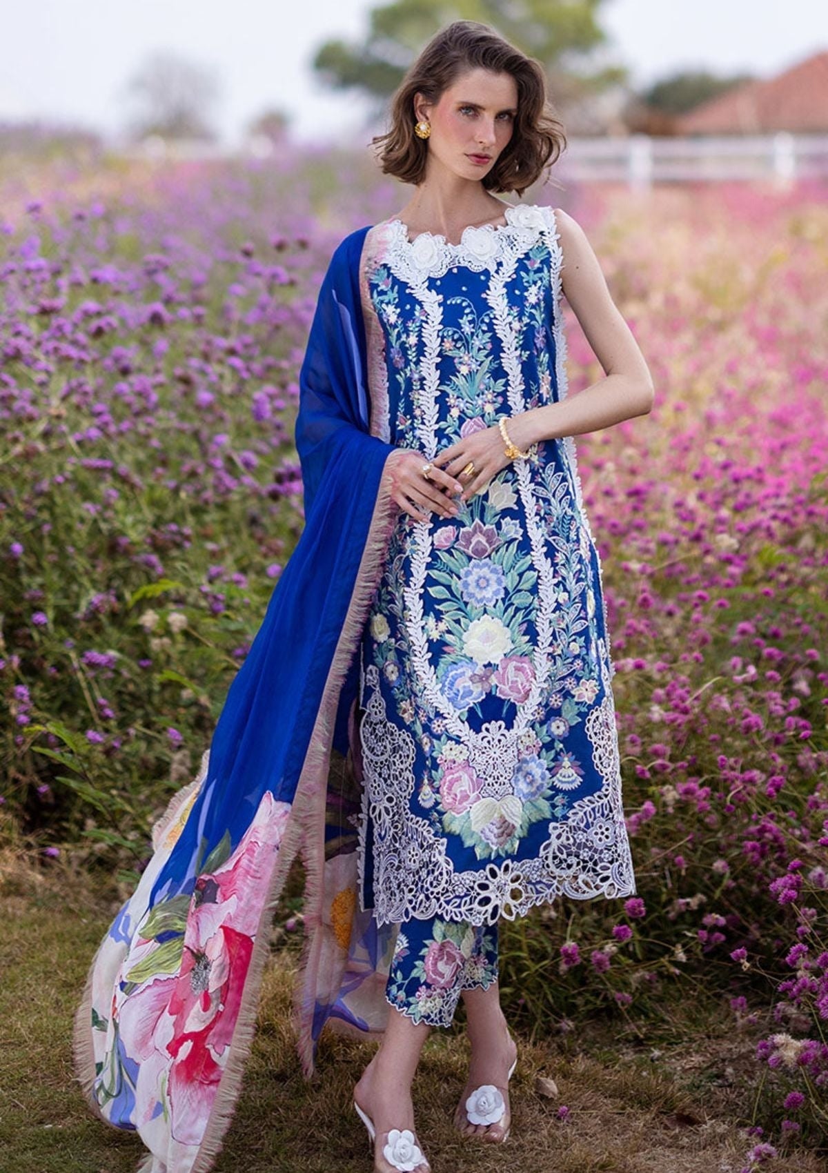 Luxury Lawn Embroidered 3 Piece Suit - Factory Direct Stock