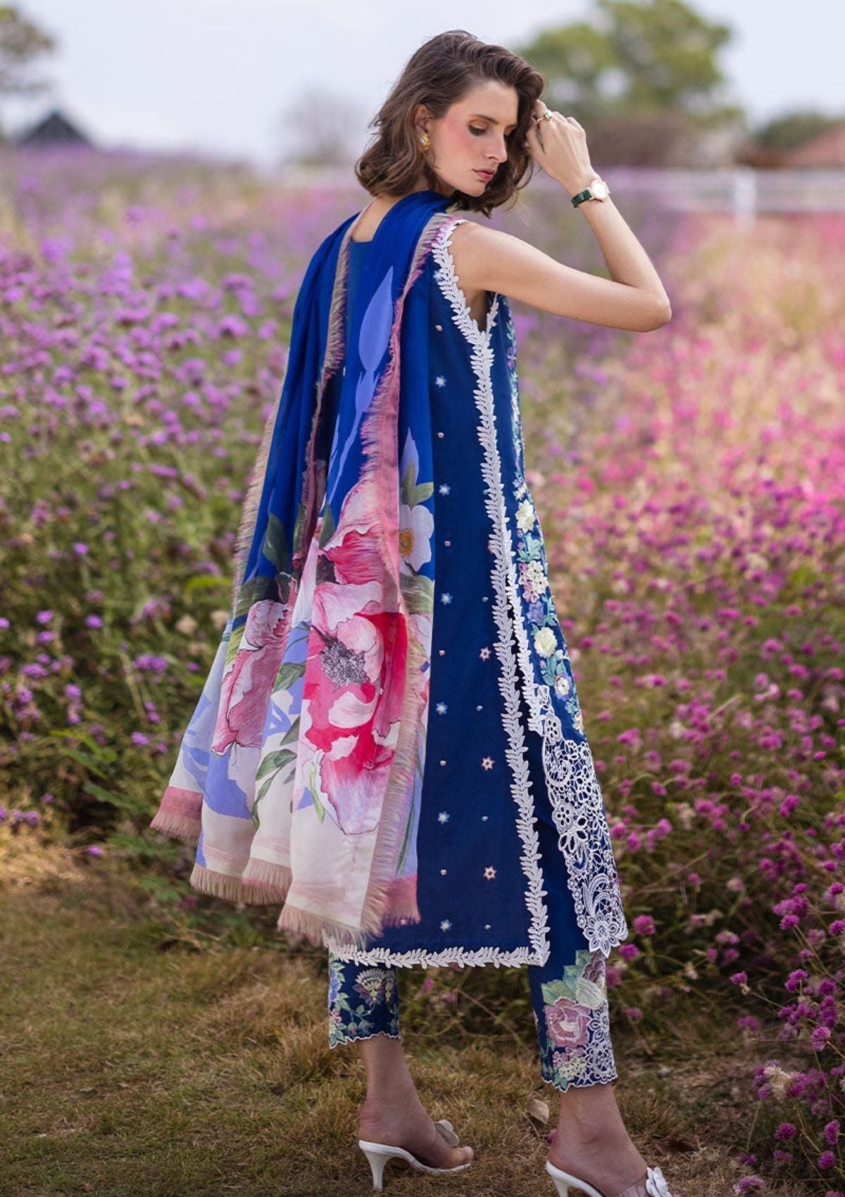 Luxury Lawn Embroidered 3 Piece Suit - Factory Direct Stock