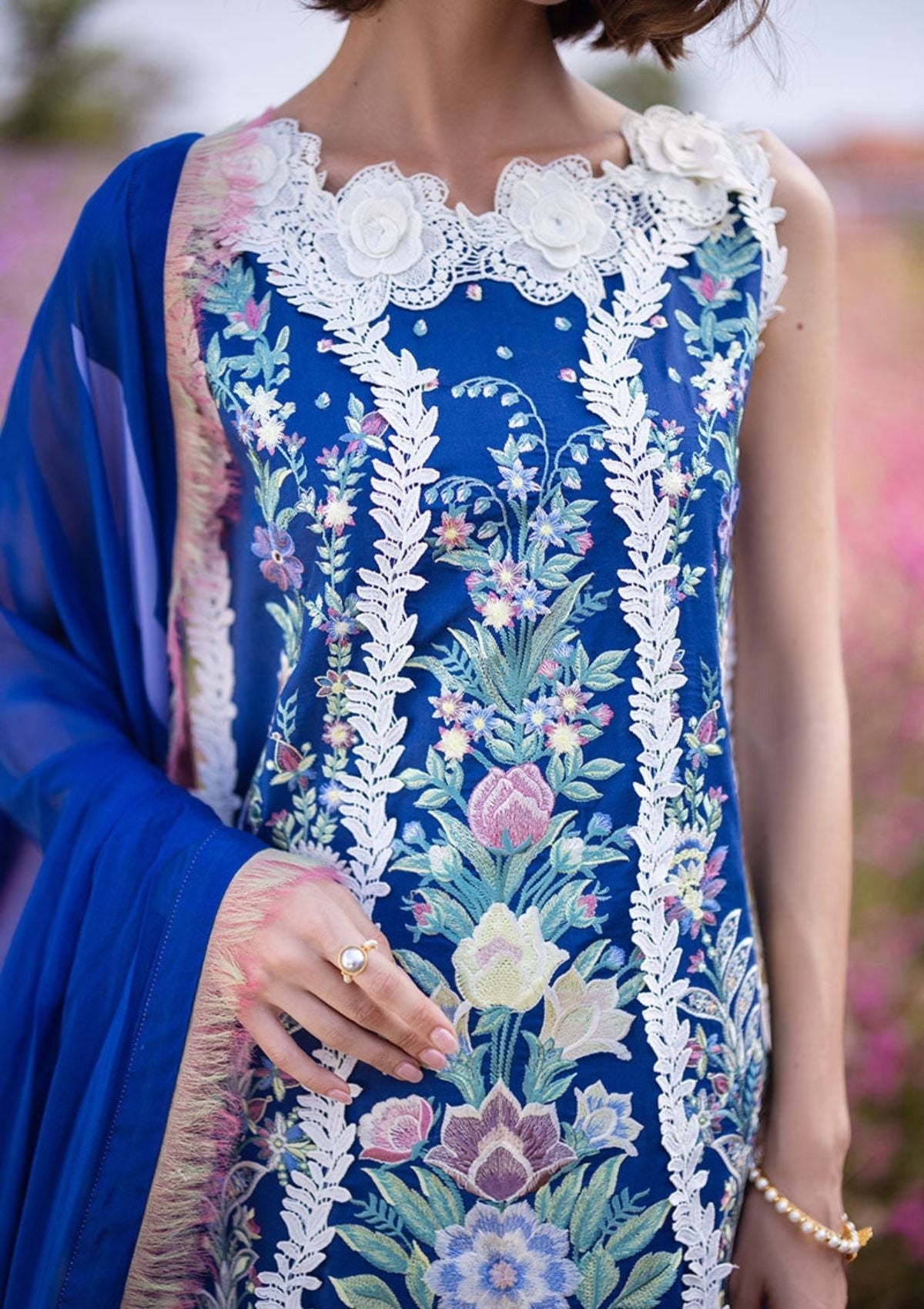 Luxury Lawn Embroidered 3 Piece Suit - Factory Direct Stock