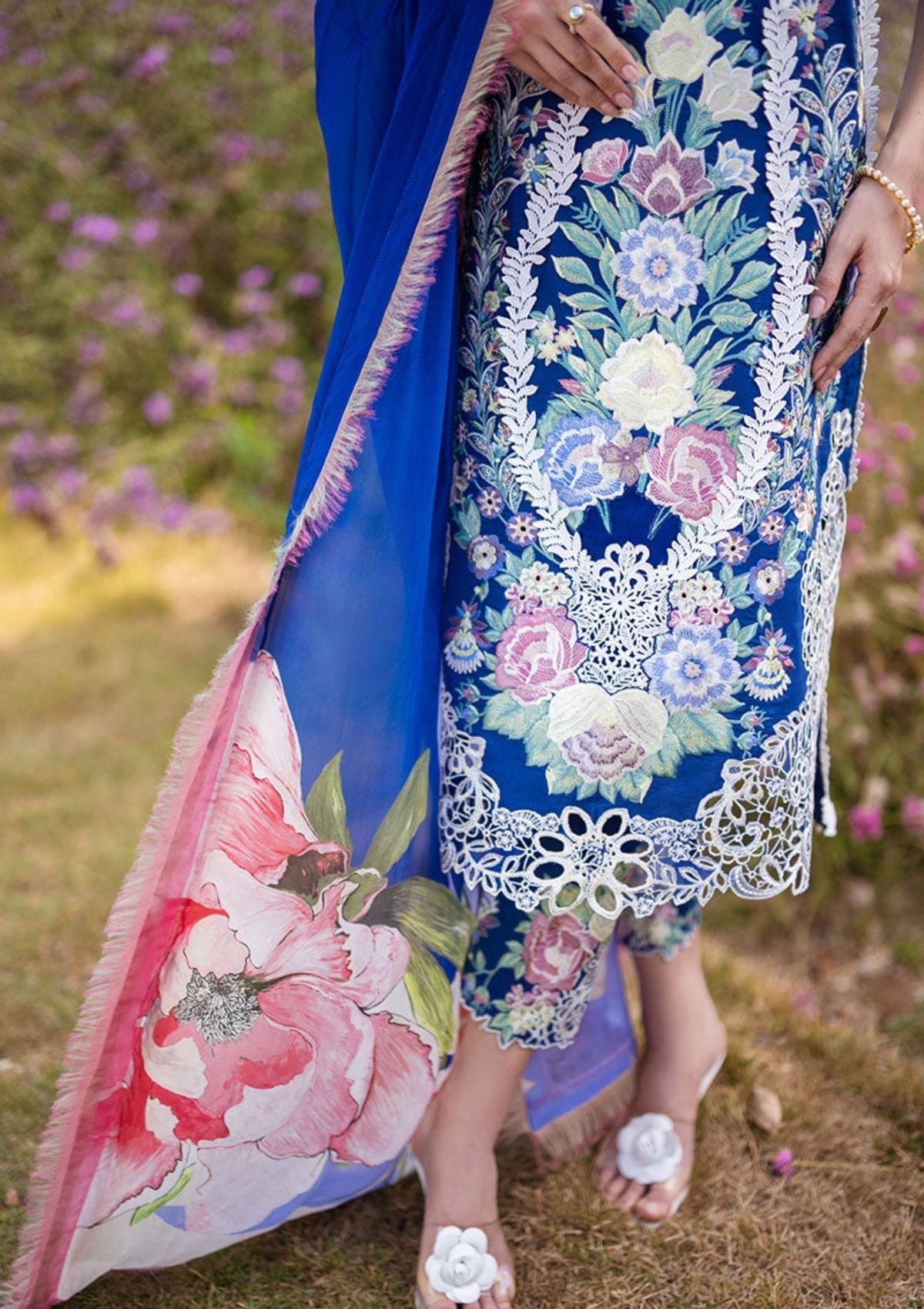 Luxury Lawn Embroidered 3 Piece Suit - Factory Direct Stock