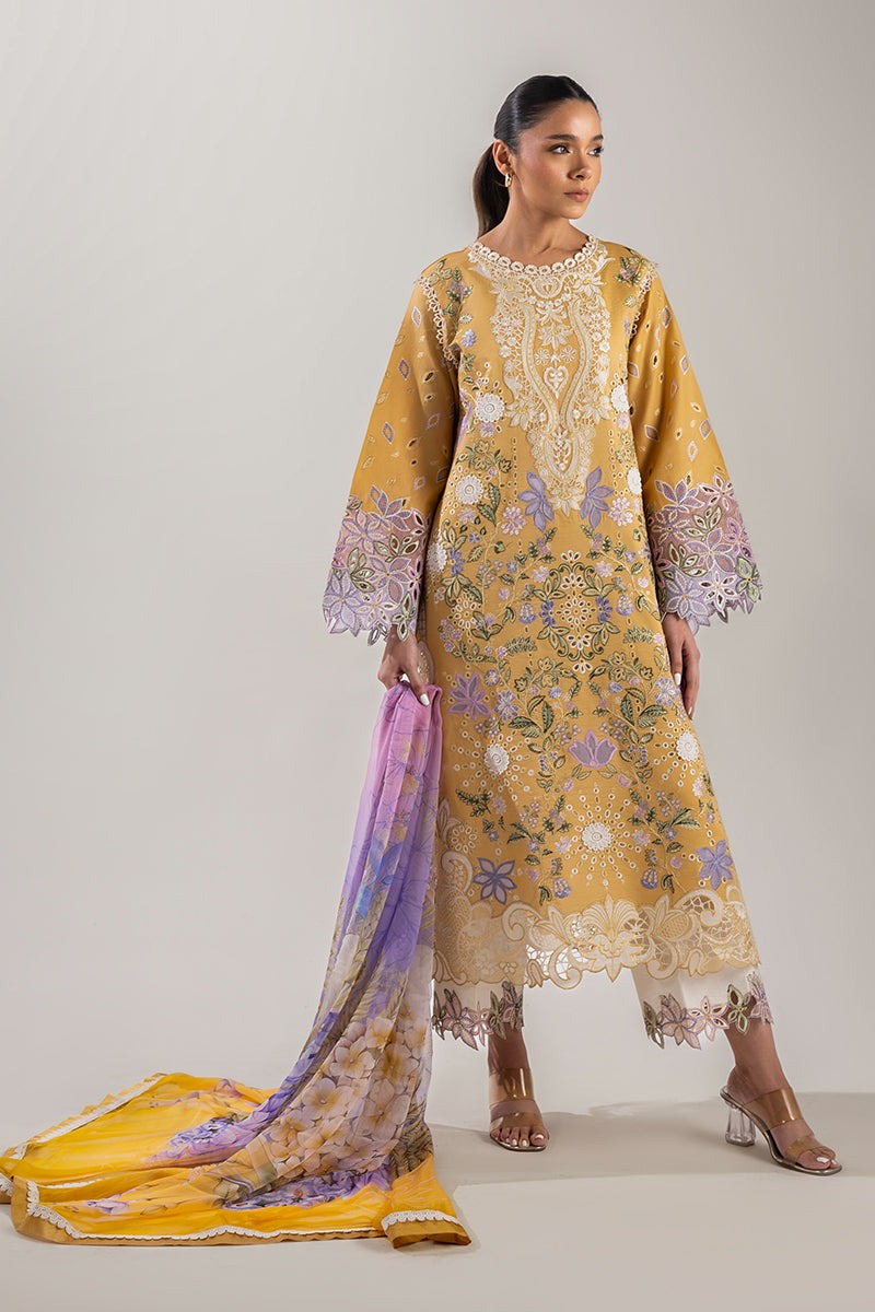 Luxury Lawn Embroidered 3 Piece Suit - Factory Direct Stock