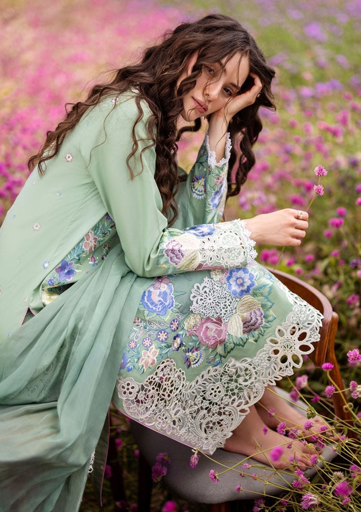Luxury Lawn Embroidered 3 Piece Suit - Factory Direct Stock