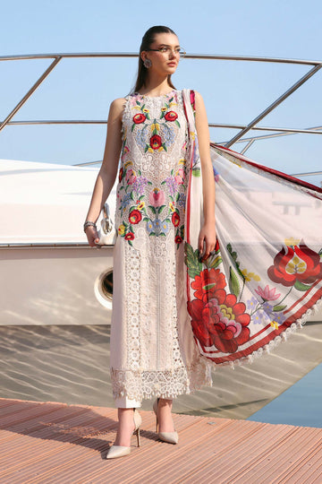 Embroidered Lawn 3 Piece Unstitched With Digital Printed Jacquard Dupatta-5304